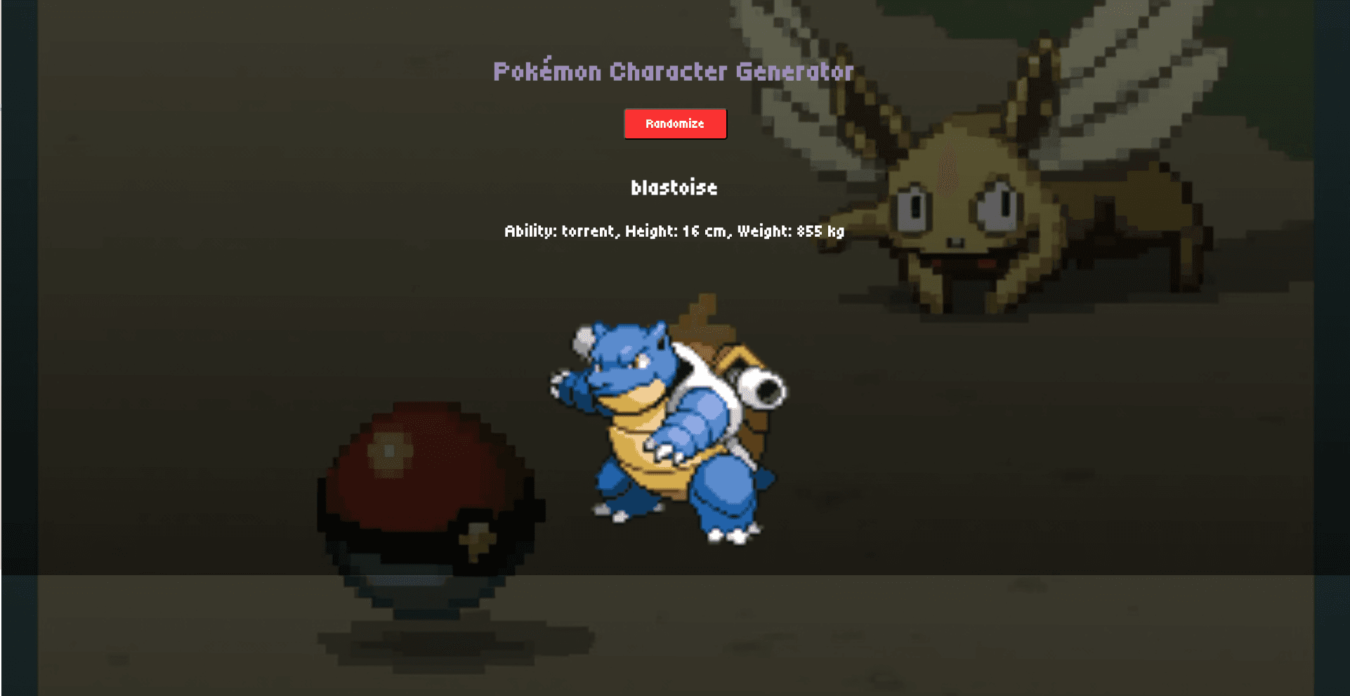 Pokémon Generator — Minimal API Art